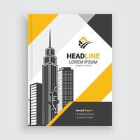 simple and minimal Professional Annual Report Layout Template for Success vector
