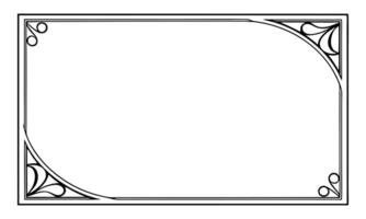 A fantasy-like floral frame layered with abstract intricacy. vector