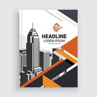 Annual Report Layout Template vector