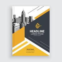 Unique Annual Report Layout Template for Success vector