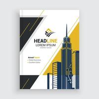 Unique Professional Annual Report Layout Template for Success vector