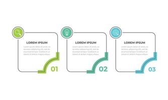 Business infographic template design. 3 options or steps timeline infographic design. Can be used for process diagram. vector