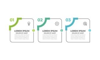 Business infographic template design. 3 options or steps timeline infographic design. Can be used for process diagram, presentations. vector