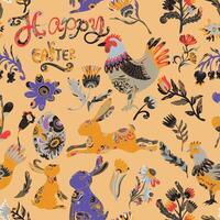 easter fabric by custom fabric vector