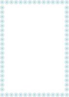 Snowflake winter frame. Christmas snowflake on white background border with empty space for your text vector