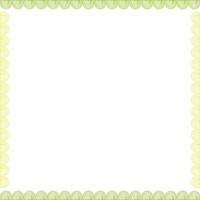 Square frame with doodle elements. Trendy graphic template. Cute empty frame box for your text vector