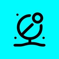 Minimalist Global Communication Icon. Internet, Technology, and Networking vector