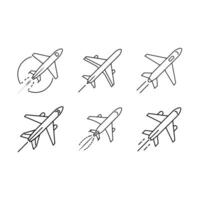 design of an airplane with contrail, perfect for aviation-themed projects vector