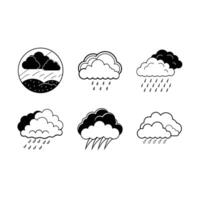 High-quality overcast perfect for moody sky themes in digital design projects. vector