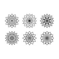 Abstract Mandala Pattern Intricate Geometric Design for Creative Projects vector