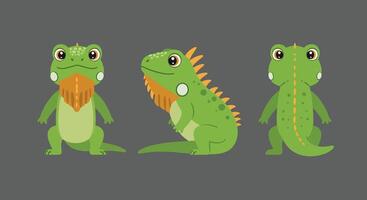 Red crab character emotions displayed in flat minimal art illustration vector