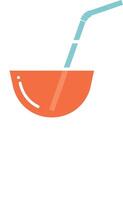 Coffee shop counter design with menu boards in minimal flat art vector
