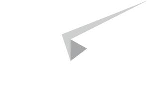 Geometric arrow design in minimal style showcasing movement in art vector
