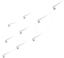 Dynamic arrow movement illustration in minimalist style for guiding direction art vector