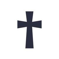 Cross symbol design in minimal style featuring bold shapes and strong lines art vector