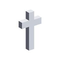 Simple gray cross design in minimal style for modern art vector
