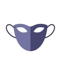 Mask design showcasing flat colors and minimal shapes in modern illustration vector