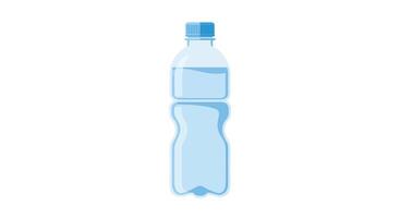 Water bottle design in minimal style showcasing clean lines and soft colors illustration vector