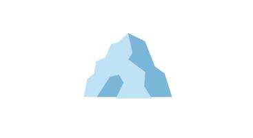 Iceberg design featuring geometric shapes in flat style for art vector