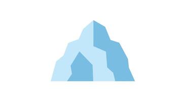 Abstract mountain peak design in minimal flat style for modern illustration vector