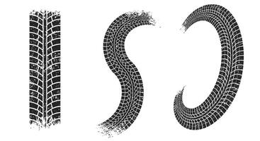 Tire tread pattern evolving from vertical to curved shapes in design illustration vector