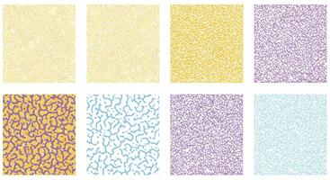 Colorful abstract patterns showcasing various designs and textures in a grid layout vector