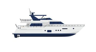 Luxury yacht design in minimal style showcasing elegance and sophistication illustration vector