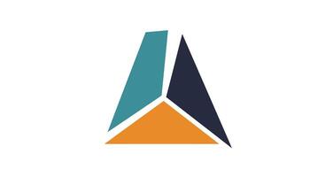 Geometric shapes and colors in flat design style art vector