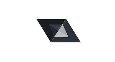 Geometric shape transformation with minimal design style in art vector