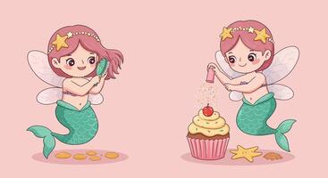 Cute unicorn character enjoying colorful drinks in minimal flat illustration vector