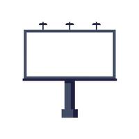 Billboard design featuring a flat minimal style with clear space for text art vector