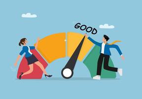 good customer service is the key to success vector