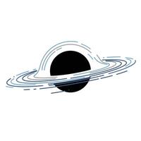 Saturn planet with rings in flat design style art vector