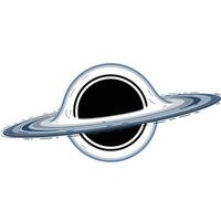 Saturn planet design in flat style with rings and detailed features art vector