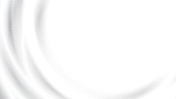 Abstract white and gray gradient background with curve lines and dot pattern, halftone effect, illustrat vector