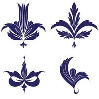 Traditional Curved Line Decorations for Certificates and Menus vector