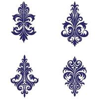 Victorian Floral Border Illustrations for Invitations and Posters vector