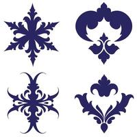 Traditional Scrollwork Decorations for High-End Label Design vector