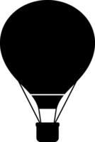 Hot air balloon soaring through the sky in minimal design style, representing freedom and adventure, art vector