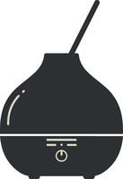 Modern aroma diffuser in sleek minimal design showcasing elegant curves and calming atmosphere illustration vector