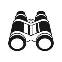 Binoculars Icon Optics For Exploration And Observation In Isolated Style vector
