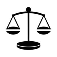 Justice Balance Symbol Depicting Equality And Fairness In Law And Legal System vector