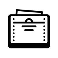 Minimalist Document Icon Illustration Template For Web And Ui Design vector