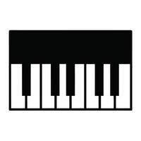 Minimalist Black And White Piano Keys Design For Music And Education Concepts vector