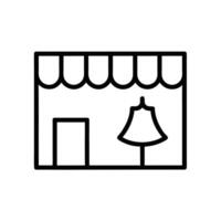 Clothing Store Icon Illustration For Fashion Retail Business vector