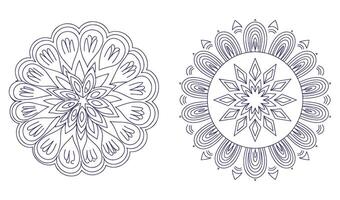 Bohemian Circular Floral Frames for Dreamy Decorative Concepts vector