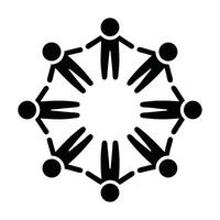 People Holding Hands In A Circle Unity And Teamwork Illustration Graphic Resource vector