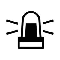 Emergency Alert Beacon Icon Isolated On White Background Symbol Sign Emergency Services vector