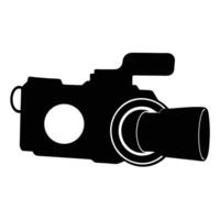 Professional Camera Silhouette Design For Videography And Filmmaking Projects vector