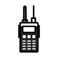 Two Way Radio Communication Device Modern Flat Illustration Design vector